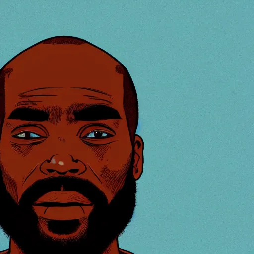 Image similar to portrait of mc ride, by laurie greasley and james stokoe, 4 k, 8 k