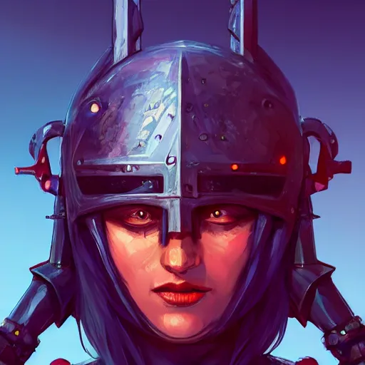 Image similar to cyberpunk viking helmet mask warrior goddess robot ninja fantasy, art gta 5 cover, official fanart behance hd artstation by jesper ejsing, by rhads, makoto shinkai and lois van baarle, ilya kuvshinov, ossdraws