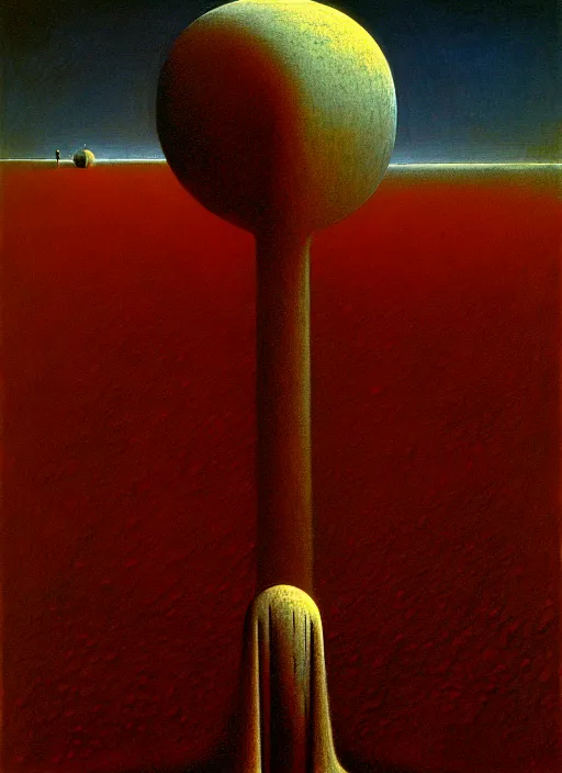 Image similar to the machine at the end of the world detailed painting by zdzisław beksinski 8 k