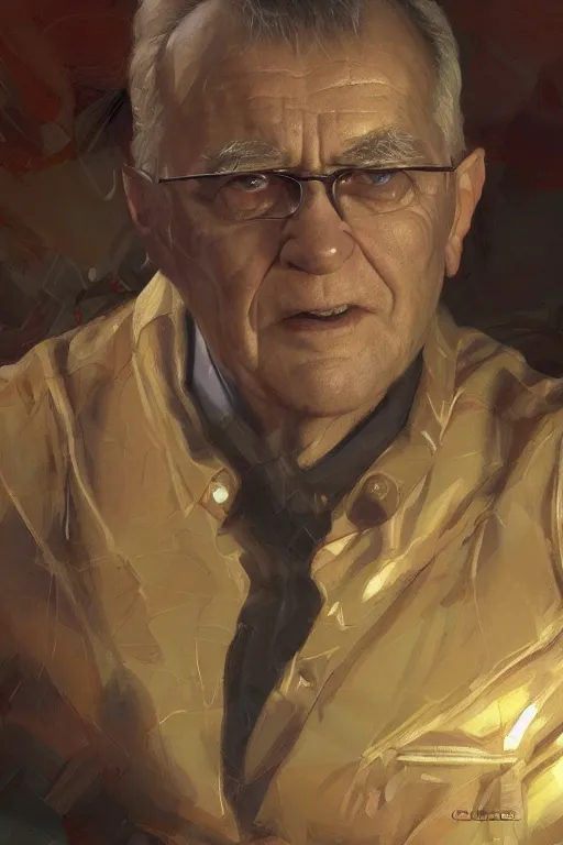 Image similar to Ion Iliescu, closeup character portrait art by Donato Giancola, Craig Mullins, digital art, trending on artstation