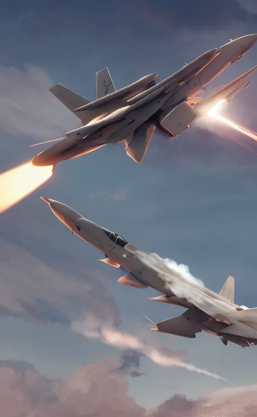 Prompt: fa18 hornet airplane launching a missile on the target, highly detailed, high resolution, character design art, stunning, volumetric lightning, realistic footage, girls frontline style, matte, sharp focus, 150mm, illustration, artstation, by kuvshinov ilya, simple design, realistic jet fighters