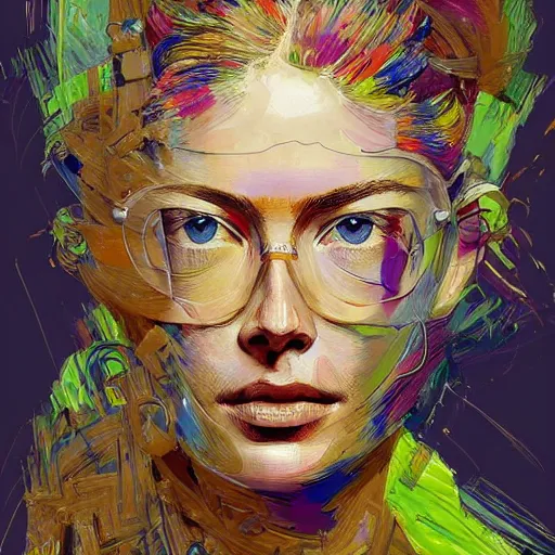 Image similar to a realistic yet sketched doutzen kroes, trending on artstation, by archan nair and marlene duma, intricate details, in the style of frank auerbach, in the style of sergio aragones, in the style of martin ansin, in the style of david aja, in the style of mattias adolfsson