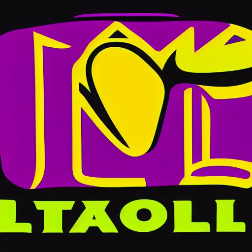 Prompt: maximalist taco bell logo