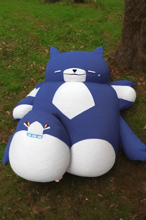 Prompt: a wild snorlax appears