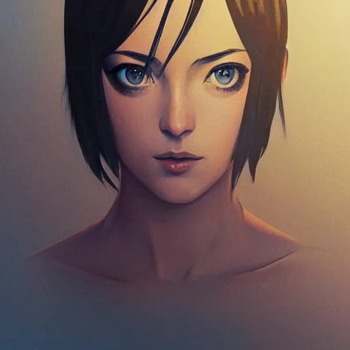 Image similar to dakota johnson as manga girl, realistic shaded perfect face, fine details. anime. realistic shaded lighting poster by ilya kuvshinov katsuhiro otomo ghost - in - the - shell, magali villeneuve, artgerm, jeremy lipkin and michael garmash and rob rey