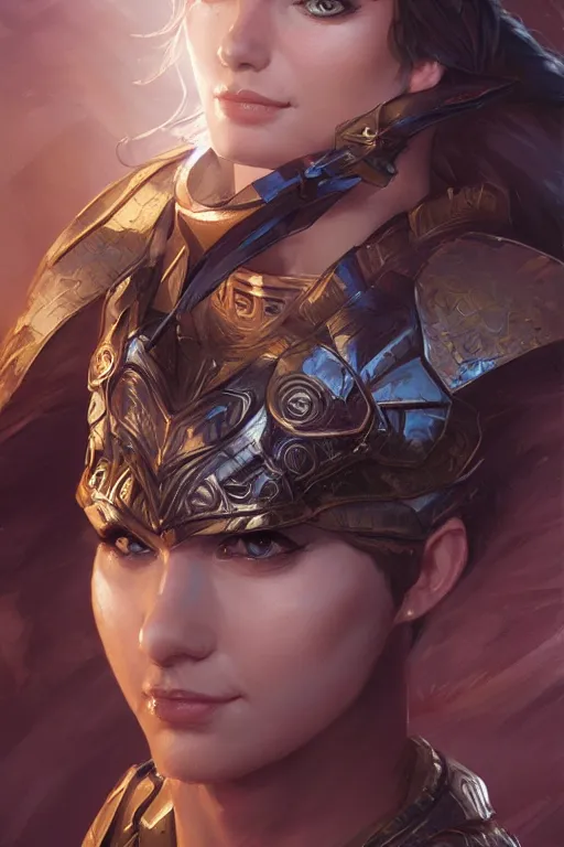 Image similar to amazon valkyrie athena, d & d, fantasy, portrait, highly detailed, headshot, digital painting, trending on artstation, concept art, sharp focus, illustration, art by artgerm and greg rutkowski and magali villeneuve