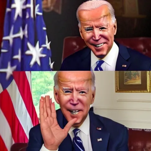 Prompt: joe biden made out of jello