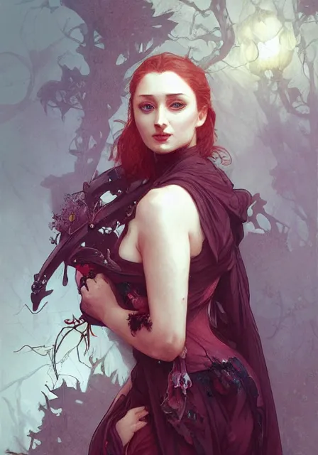 Image similar to sansa zombie, intricate, elegant, highly detailed, digital painting, artstation, concept art, smooth, sharp focus, illustration, art by artgerm and greg rutkowski and alphonse mucha and william - adolphe bouguereau