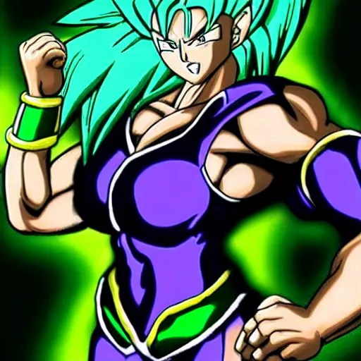 Image similar to female broly from dragon ball z