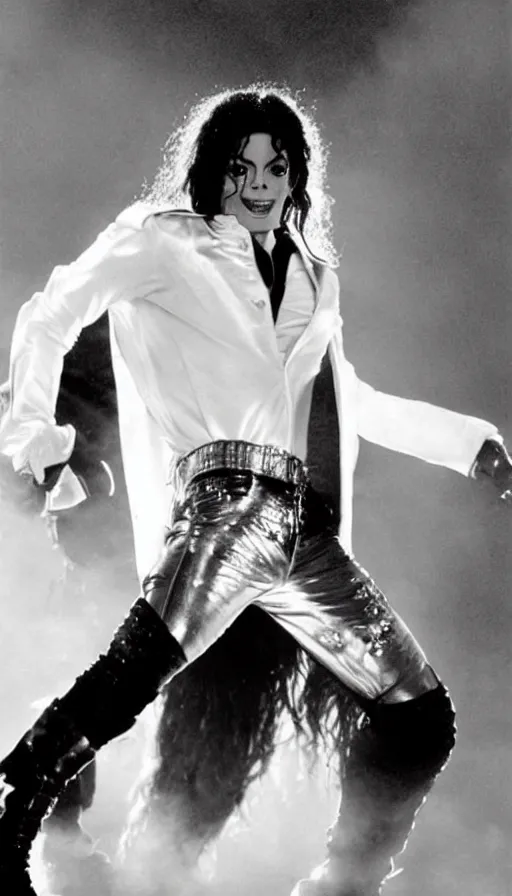 Image similar to michael jackson as gigachad meme, Black and white