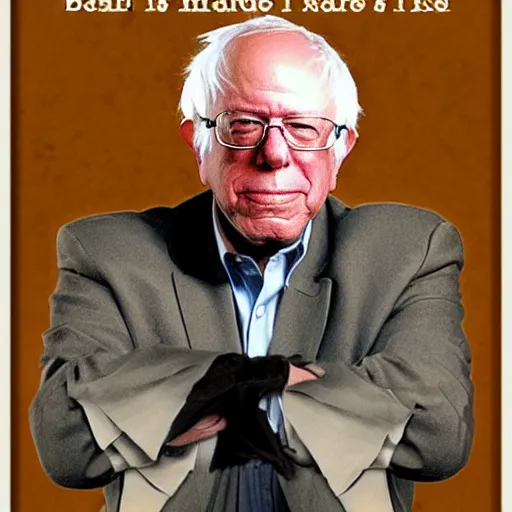 Image similar to bernie sanders as a jedi master