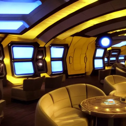 Prompt: interior of ten forward lounge in star trek enterprise
