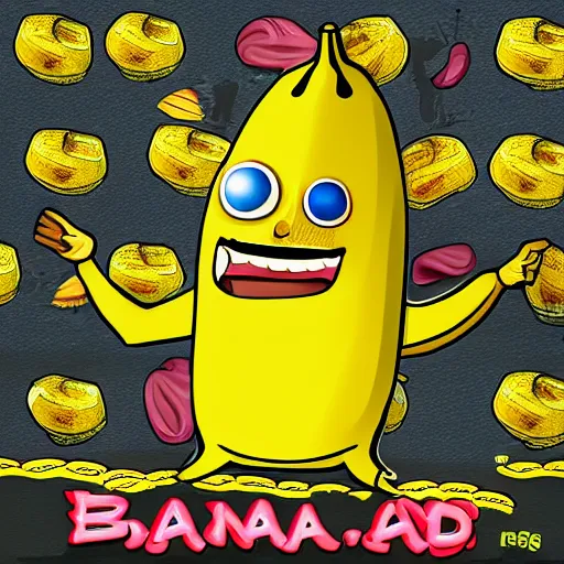 Prompt: banana lord
