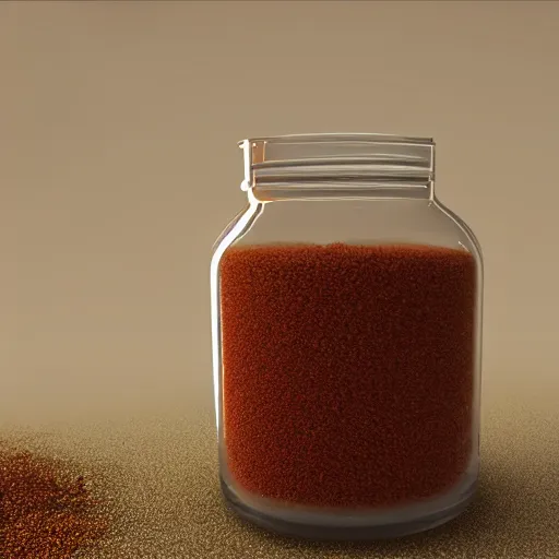 Prompt: sandstorm in a jar, particle effects, 4 k