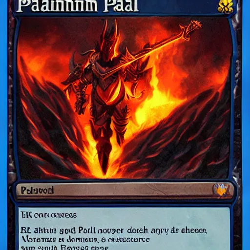 Prompt: Paladin in hell
