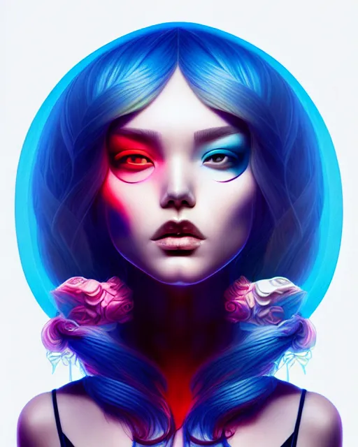 Image similar to richly detailed color illustration of a an-existential-crisis illustrated by Artgerm and Mina Petrovic and Timothy Kong and Marina Federovna. 3D shadowing