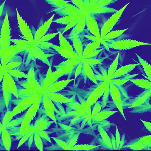 Image similar to electronic weed, realism, green smoke