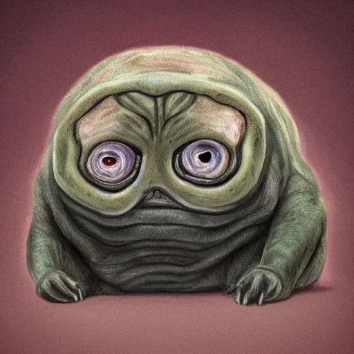 Image similar to A tardigrade with the eyes and mouth of a pug, national geographic-file-photograph, paywall-content, premium-award-winning, trending on artstation