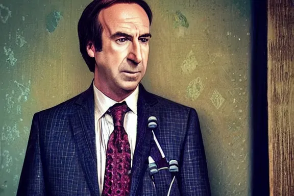 Image similar to “ very photorealistic photo of saul goodman in game of thrones, award - winning details ”