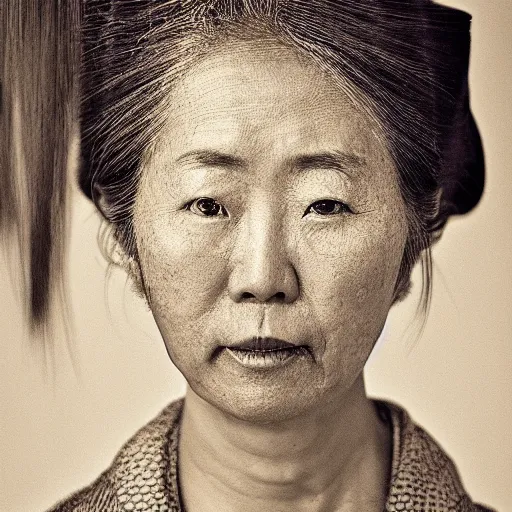 Image similar to A hyperdetailed portrait of an Japanese woman, DSLR photograph