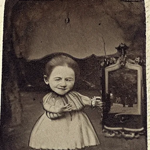 Prompt: real monster found in the park, 1 8 0 0 s old photograph