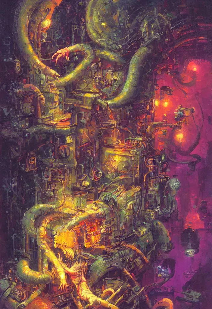 Prompt: portrait of a rat mad scientist, art by PAUL LEHR