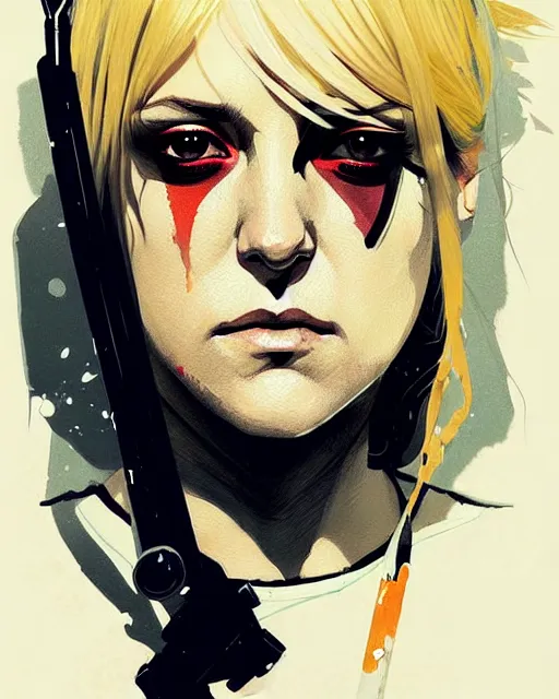 Image similar to a ultradetailed painting of elle driver from kill bill by conrad roset, greg rutkowski and makoto shinkai trending on artstation