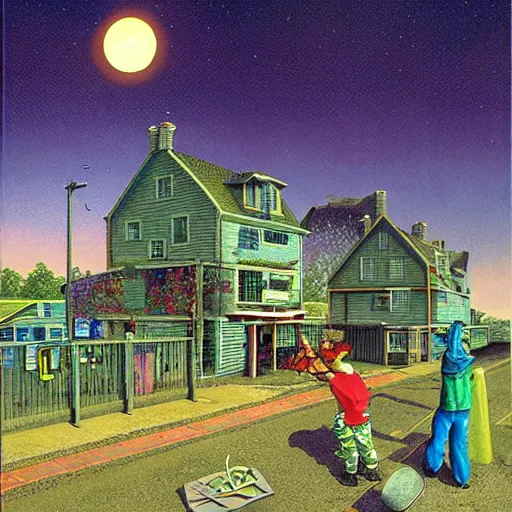 Image similar to nuketown 2025 painted by Tim White,