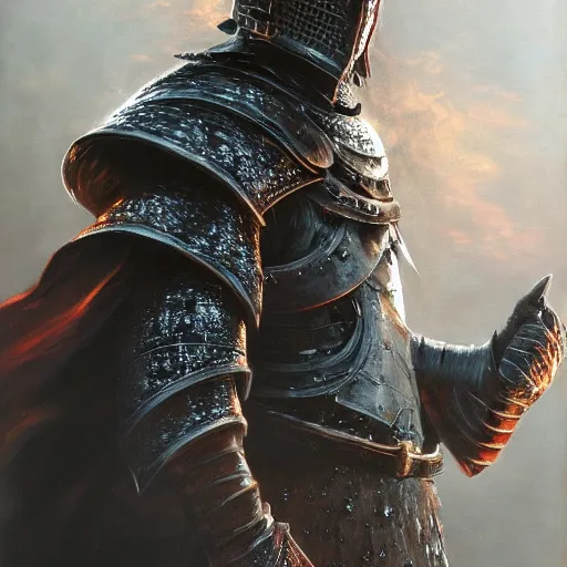 Prompt: Joe Biden as a Dark Souls NPC, full body portrait, dynamic pose, oil painting by Noriyoshi Ohrai