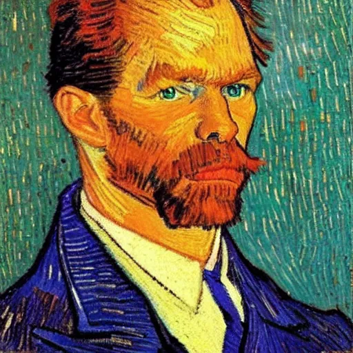 Prompt: edwin rutte in the style of vincent van gogh