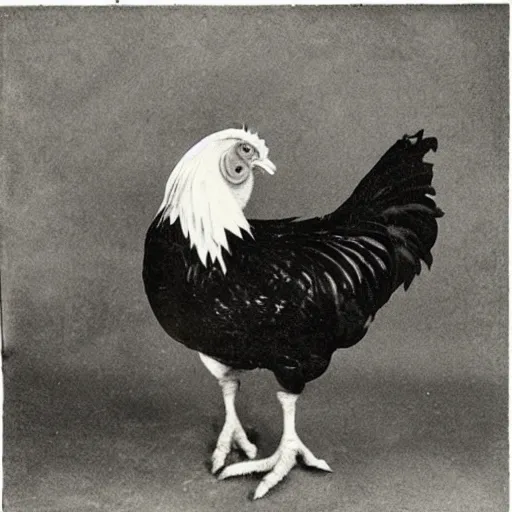 Prompt: a chicken as conlonel sanders