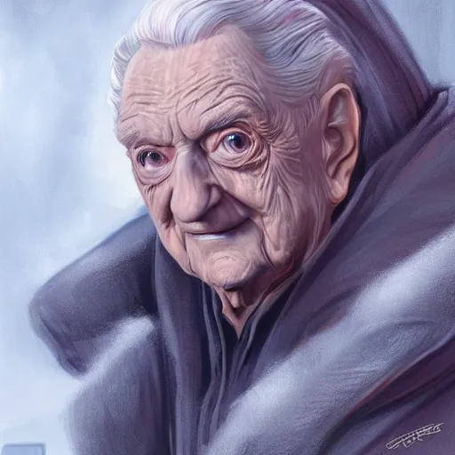 Prompt: Portrait of George Soros as the emperor palpatine made by stanly artgerm lau, wlop, rossdraws, james jean, andrei riabovitchev ,marc simonetti