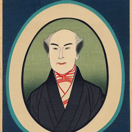 Image similar to ukiyo-e portrait of united states senator henry clay