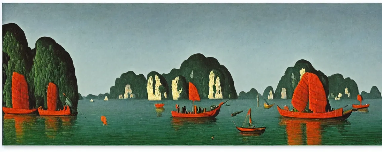 Image similar to Halong bay by Henri Rousseau