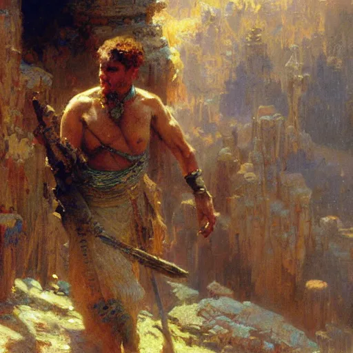 Prompt: the human enemy, painting by Gaston Bussiere, Craig Mullins