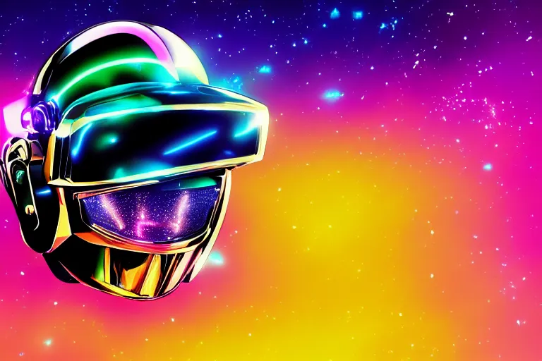 Image similar to lisa frank daft punk octane render 4k trending on flickr