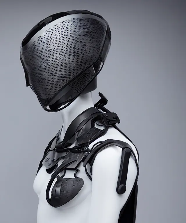 Prompt: skin exoskeleton wearable, product design, futuristic