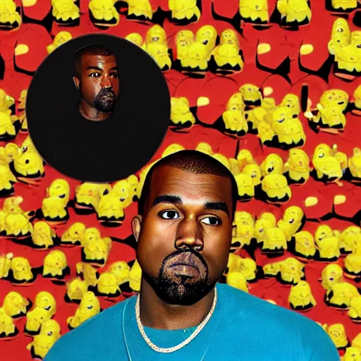 Prompt: rubber duck kanye west