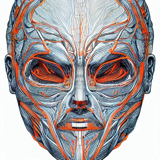 Image similar to the anatomy of a head of carrots that resemble a handsome man, an ultrafine detailed illustration by james jean, intricate linework, bright colors, final fantasy, behance contest winner, vanitas, angular, altermodern, unreal engine 5 highly rendered, global illumination, radiant light, detailed and intricate environment