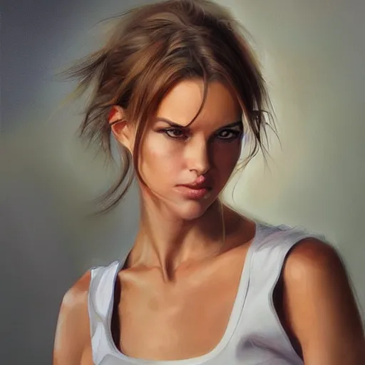 Image similar to portrait by Stanley Artgerm