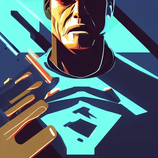 Image similar to face icon vector minimalist the terminator, loftis, cory behance hd by jesper ejsing, by rhads, makoto shinkai and lois van baarle, ilya kuvshinov, rossdraws global illumination