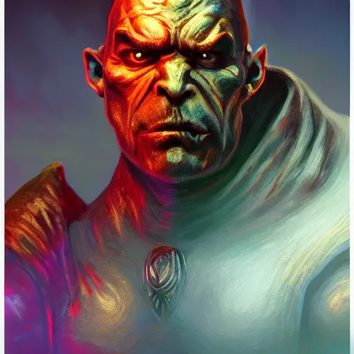 Prompt: bright, colorful, realistic, detailed from Elder Scrolls: shivering isles concept portrait monster grummite backlighting, kodachrome, high contrast, highly detailed, sharp focus, digital painting, concept art, illustration, trending on artstation, comic book by Alex Ross and Adam Adamowicz cover art