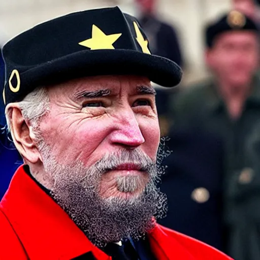 Image similar to Joe Biden Dressed as Fidel Castro