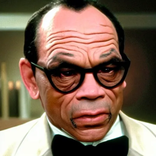 Image similar to anothony hopskins as tommy lee jones in men in black, cinematic