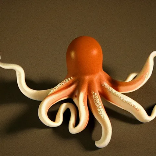 Prompt: claymation animation still of a octopus, beautiful ambient light