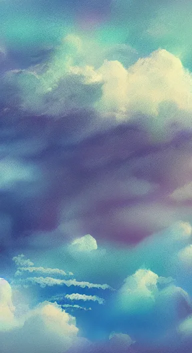 Image similar to 3 layers of sky above each other, smooth, background artwork, digital art, award winning