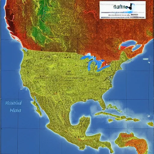 Prompt: satellite map of the united states without florida