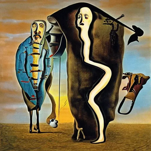 Image similar to Monty Python by Salvador Dali