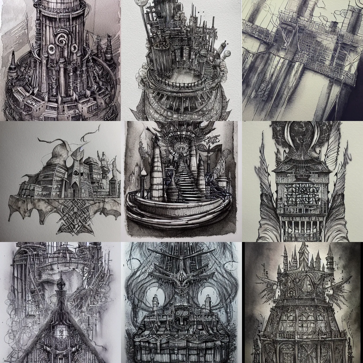 Image similar to beautiful aesthetic inspirational masterful professional ink pen and watercolor sketch of an occult mystical power plant, ultra detailed, fine details, trending on artstation, high quality paper