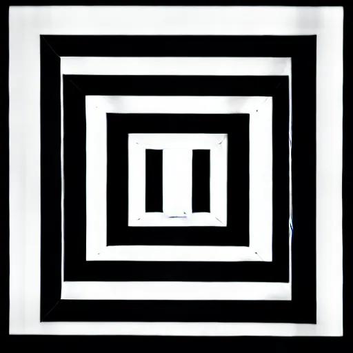 Prompt: minimal geometric cool school s by karl gerstner, monochrome, symmetrical